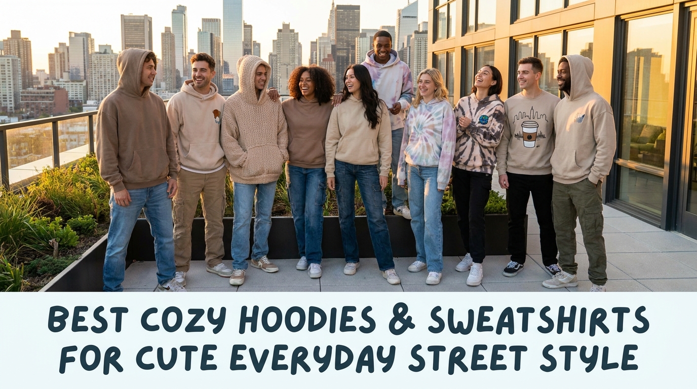Best Cozy Hoodies and Sweatshirts for Cute Everyday Street Style