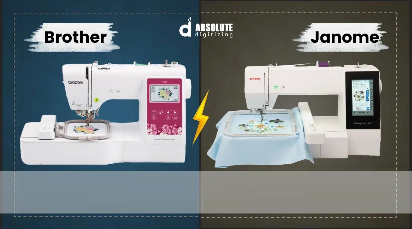 Brother vs Janome embroidery machines comparison