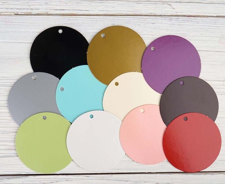 Custom Round Tags