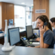 A professional dental phone system setup in a UK clinic.