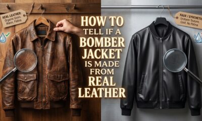How to Tell If a Bomber Jacket Is Made from Real Leather