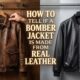 How to Tell If a Bomber Jacket Is Made from Real Leather